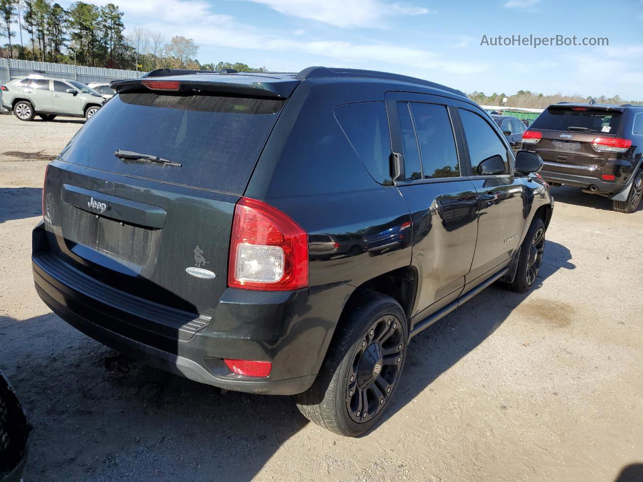 2013 Jeep Compass Latitude Black vin: 1C4NJDEB7DD158497