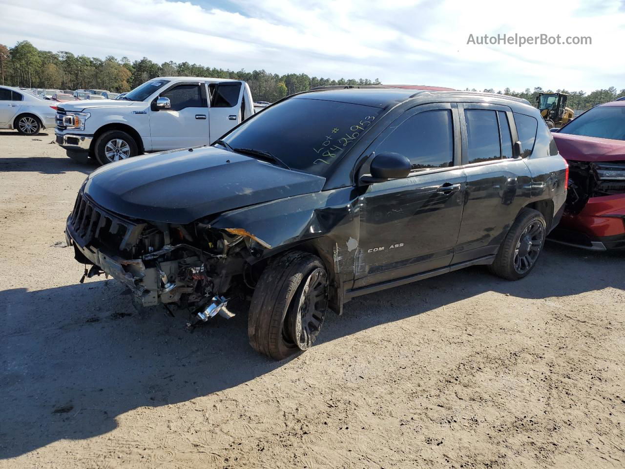 2013 Jeep Compass Latitude Black vin: 1C4NJDEB7DD158497