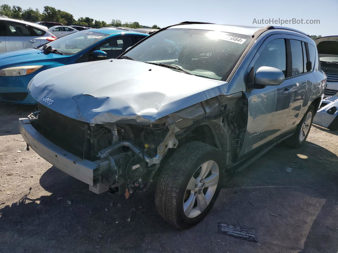 2014 Jeep Compass Latitude Blue vin: 1C4NJDEB7ED521382