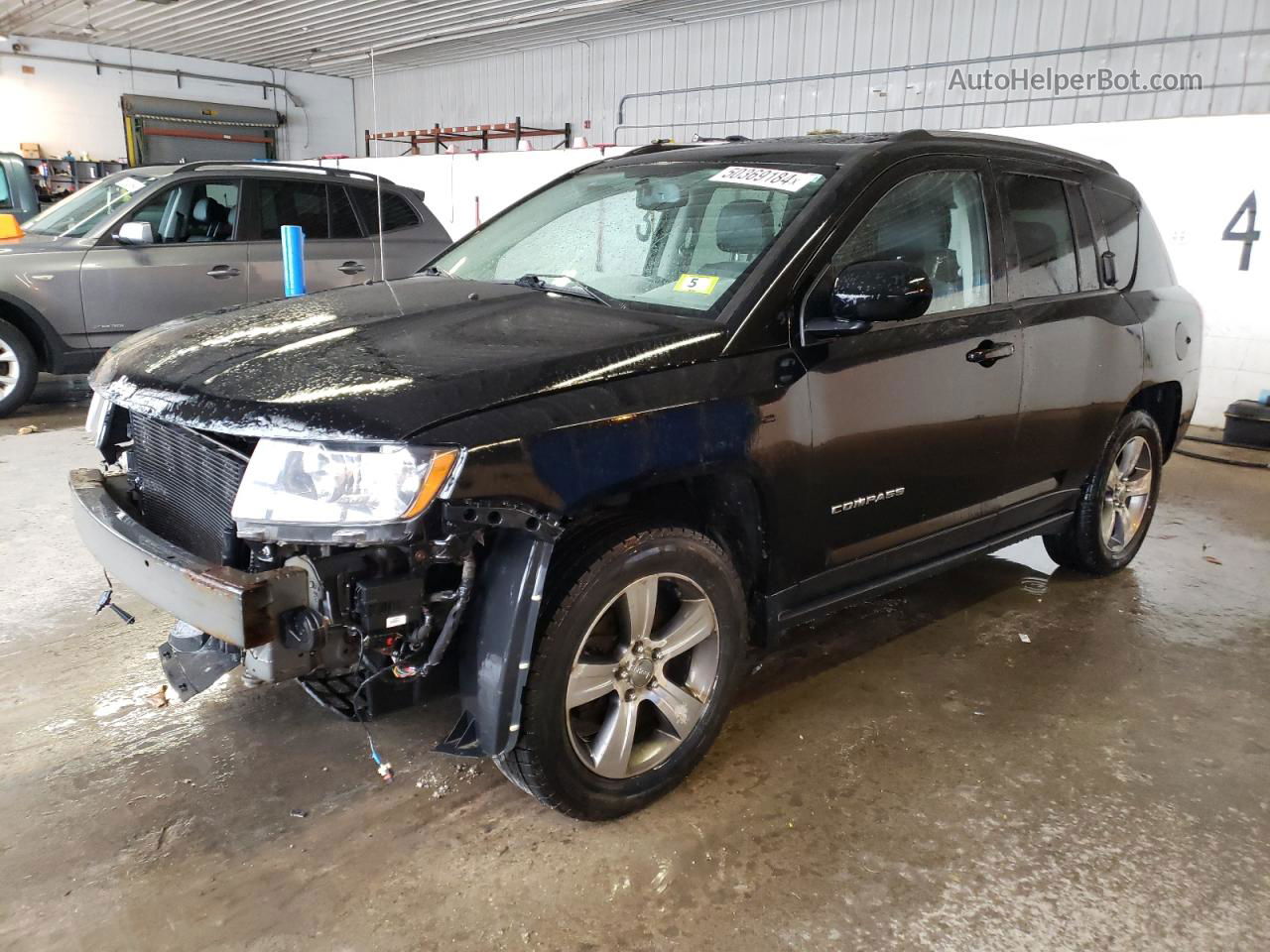 2016 Jeep Compass Latitude Black vin: 1C4NJDEB7GD663590