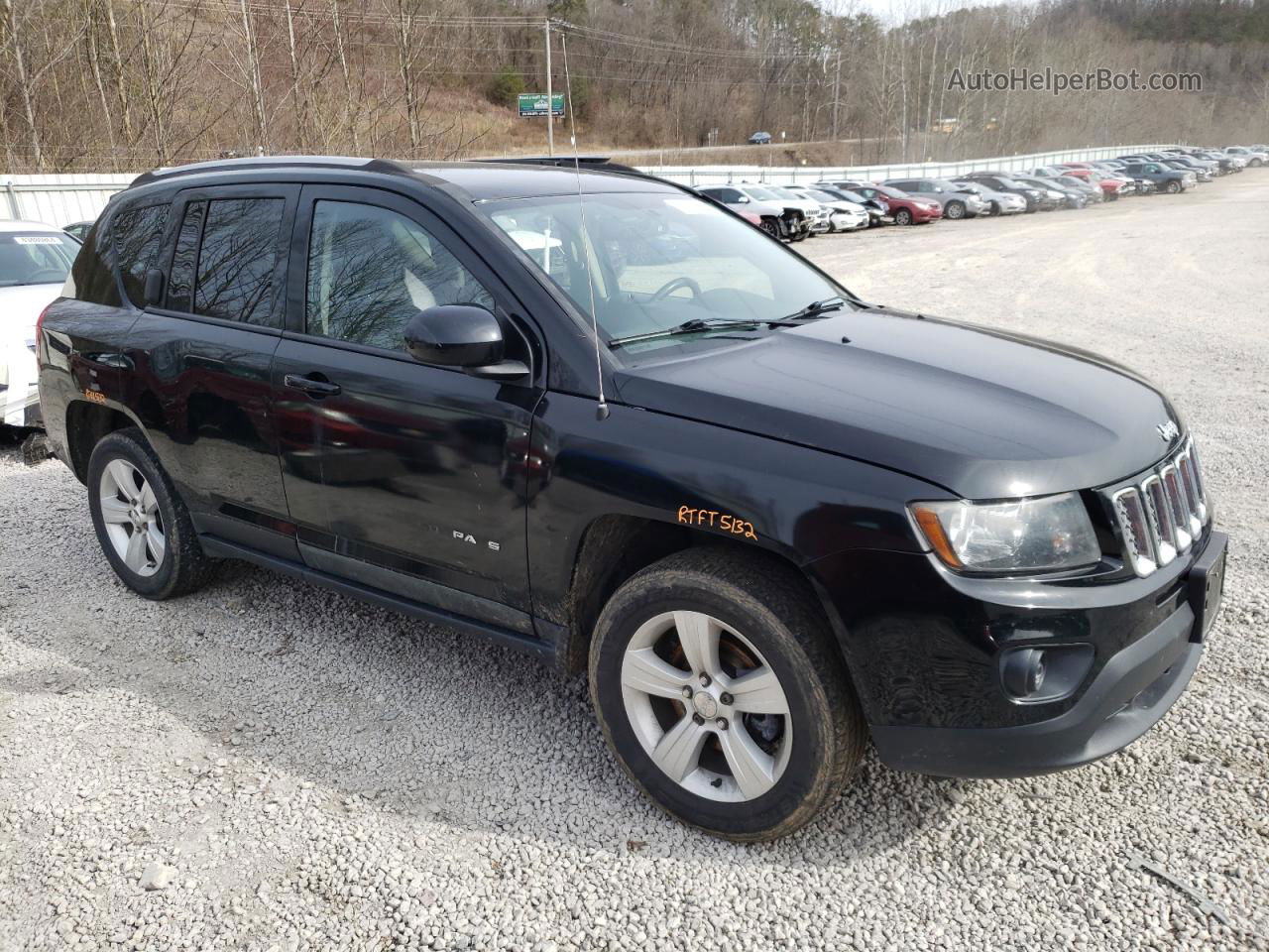 2016 Jeep Compass Latitude Черный vin: 1C4NJDEB7GD687288