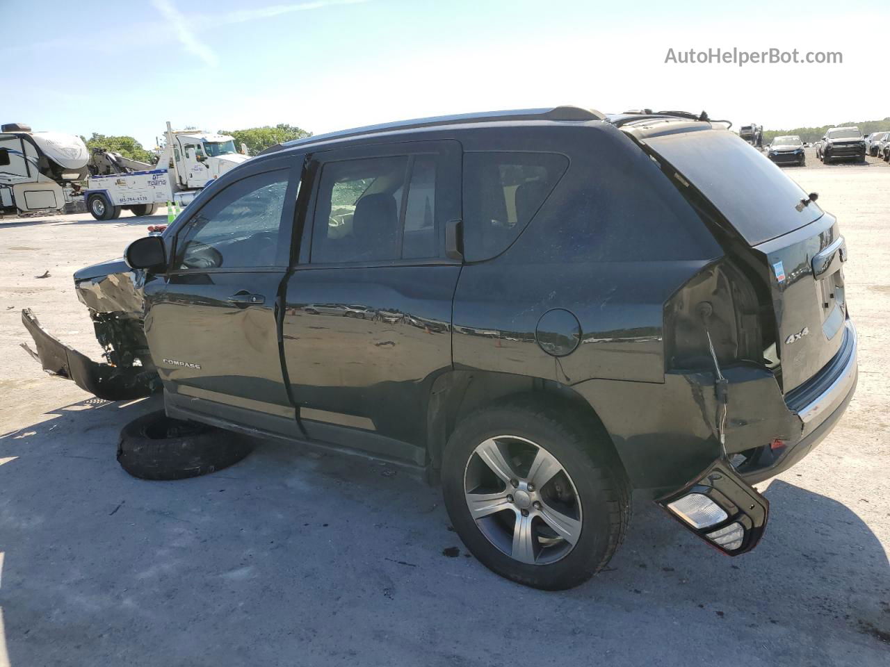 2016 Jeep Compass Latitude Black vin: 1C4NJDEB7GD730107