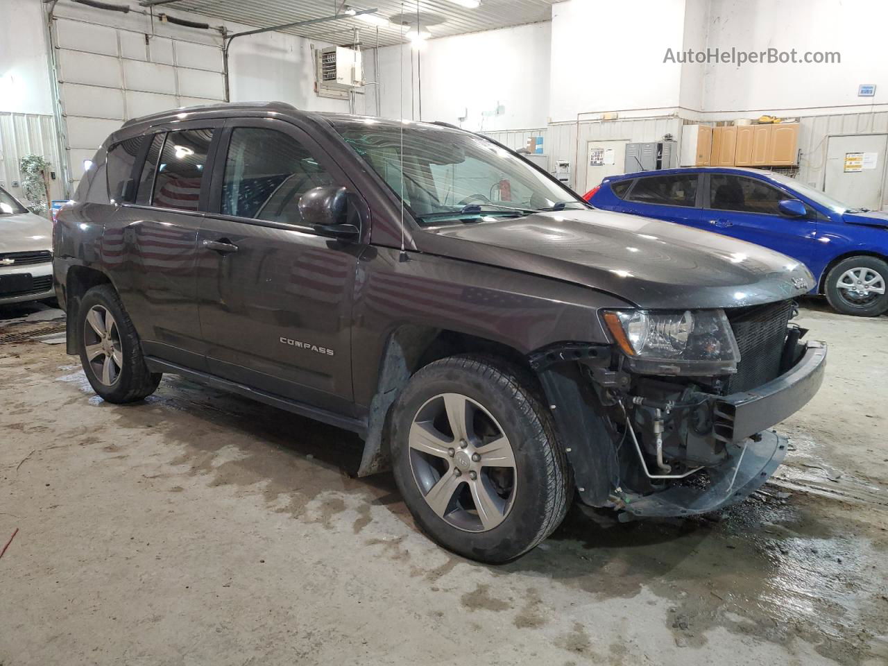 2016 Jeep Compass Latitude Серый vin: 1C4NJDEB7GD730155