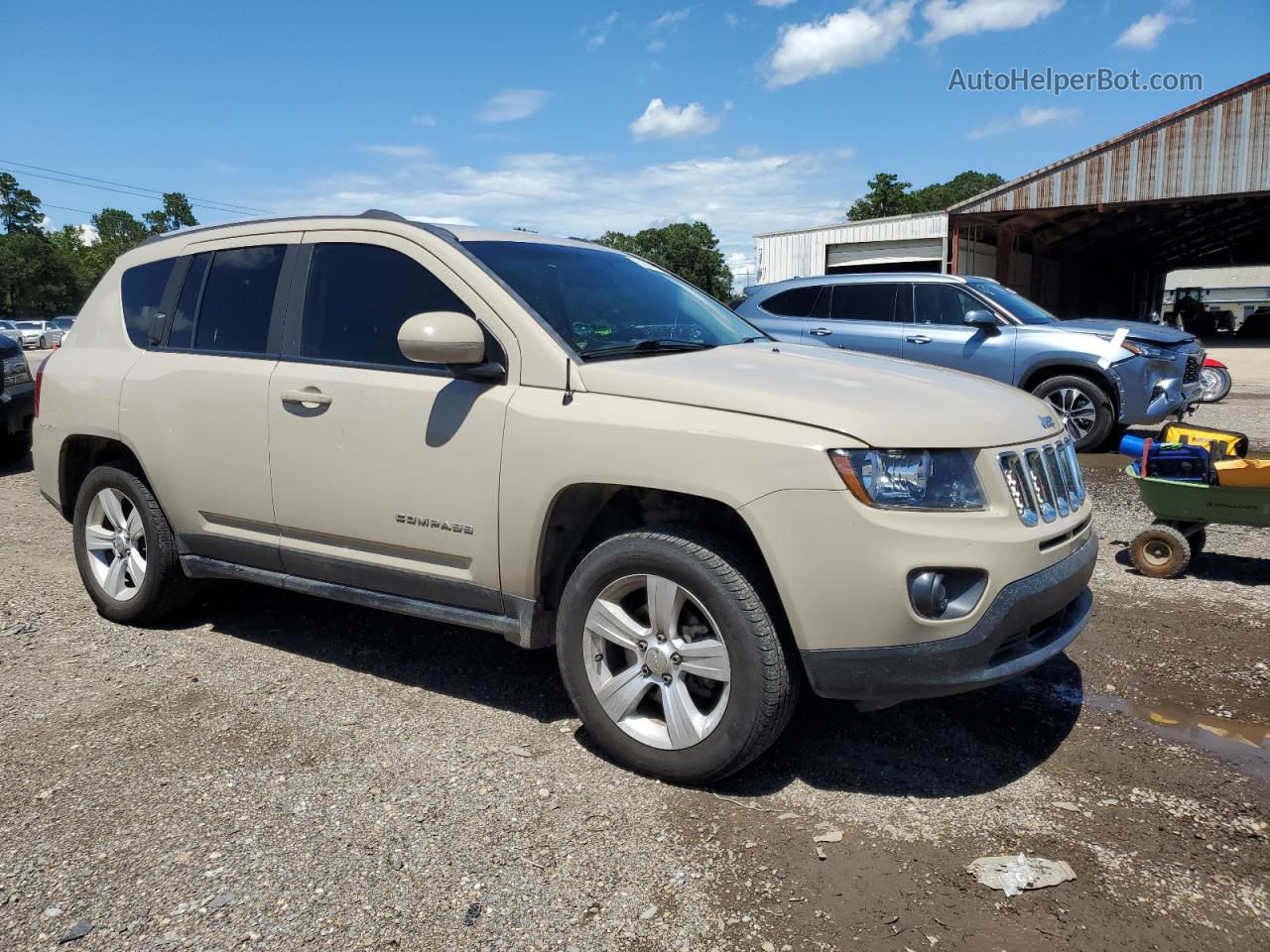 2016 Jeep Compass Latitude Желто-коричневый vin: 1C4NJDEB7GD746534