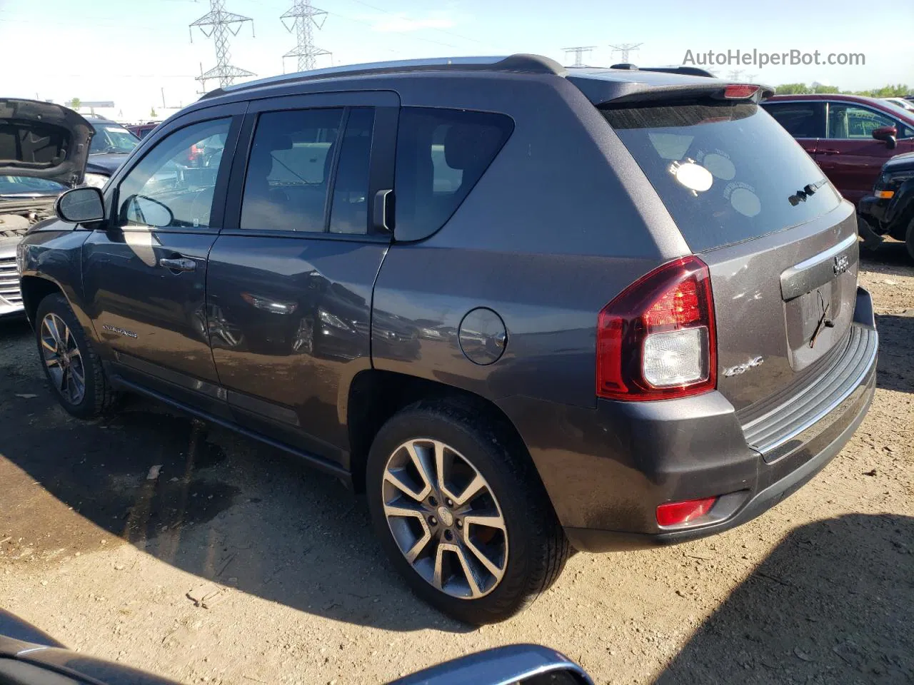 2016 Jeep Compass Latitude Gray vin: 1C4NJDEB7GD759879