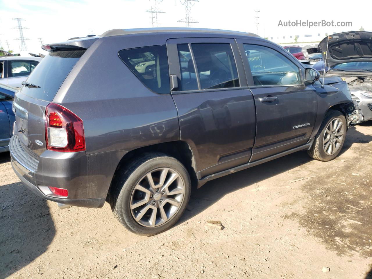 2016 Jeep Compass Latitude Gray vin: 1C4NJDEB7GD759879