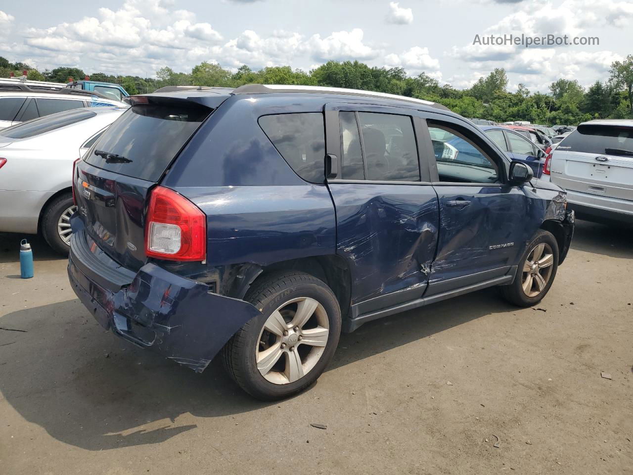 2013 Jeep Compass Latitude Синий vin: 1C4NJDEB8DD209103