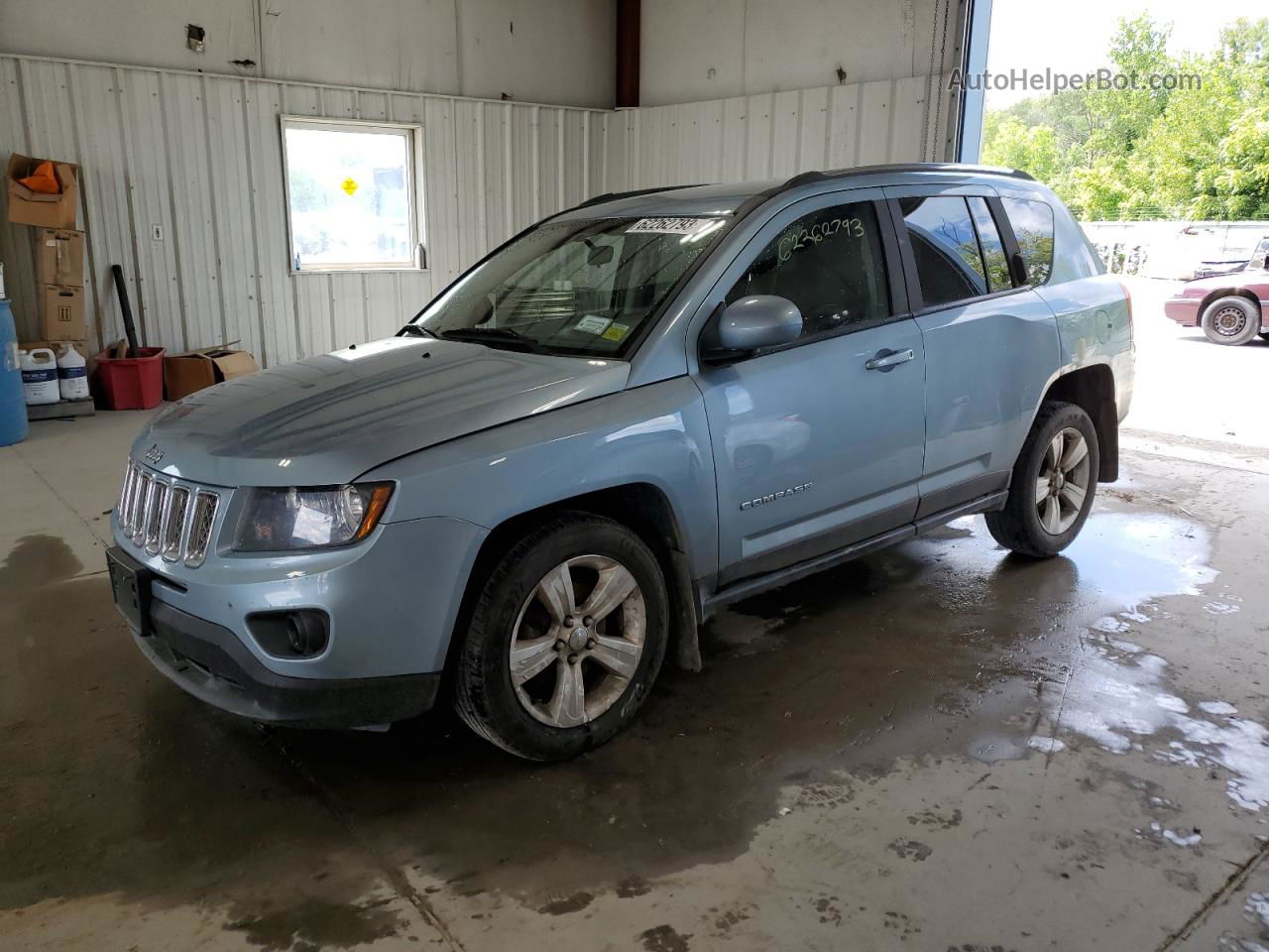 2014 Jeep Compass Latitude Turquoise vin: 1C4NJDEB8ED554973