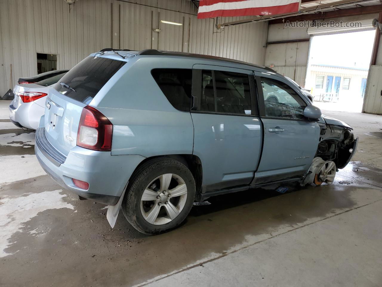 2014 Jeep Compass Latitude Turquoise vin: 1C4NJDEB8ED554973