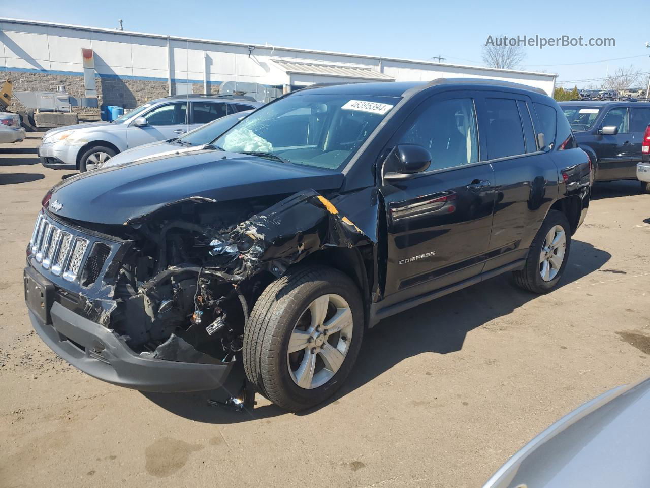 2014 Jeep Compass Latitude Black vin: 1C4NJDEB8ED747432