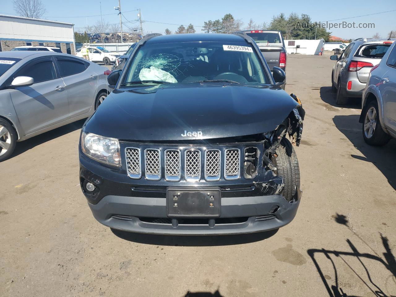 2014 Jeep Compass Latitude Black vin: 1C4NJDEB8ED747432