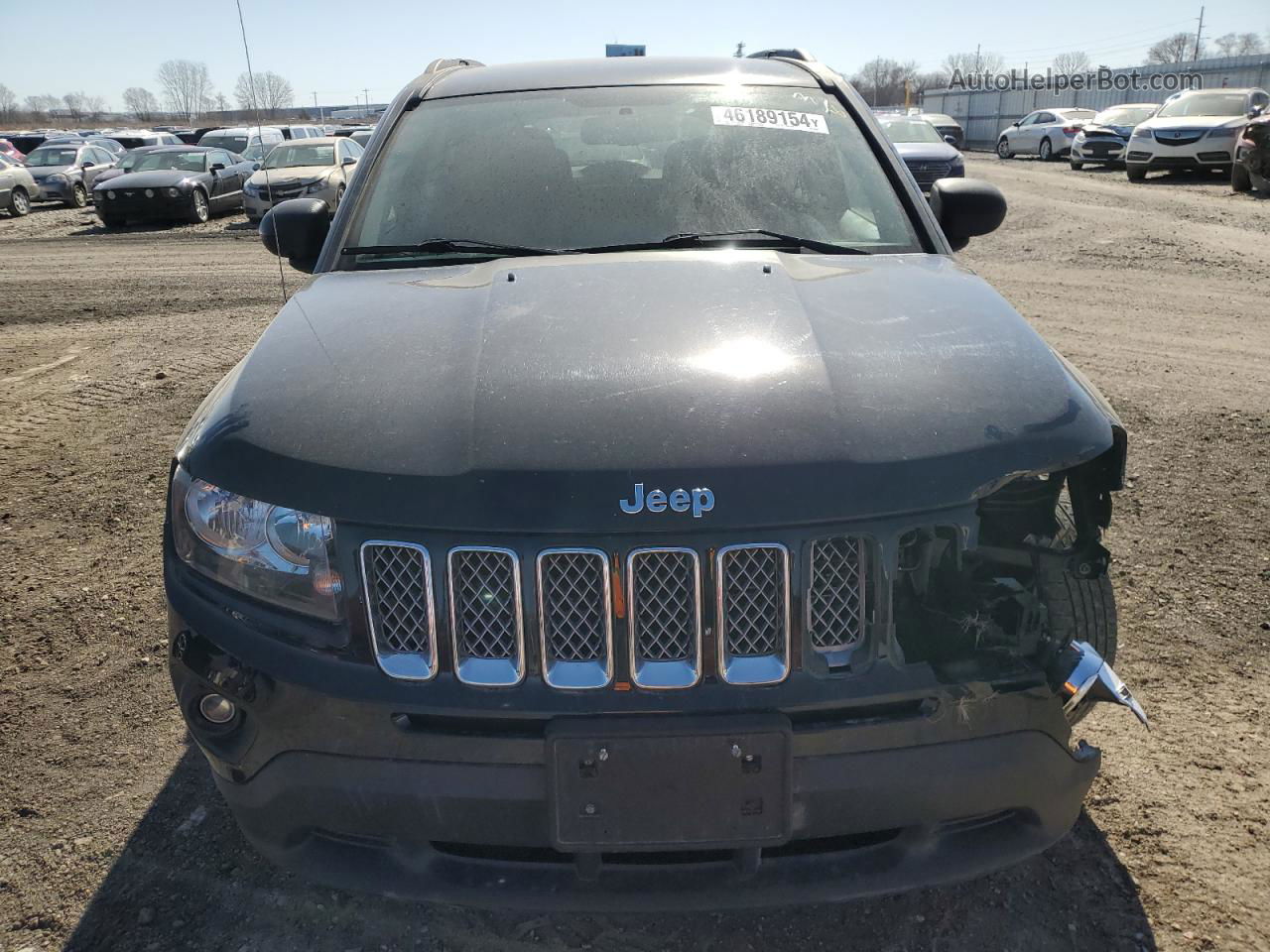 2014 Jeep Compass Latitude Black vin: 1C4NJDEB8ED784349