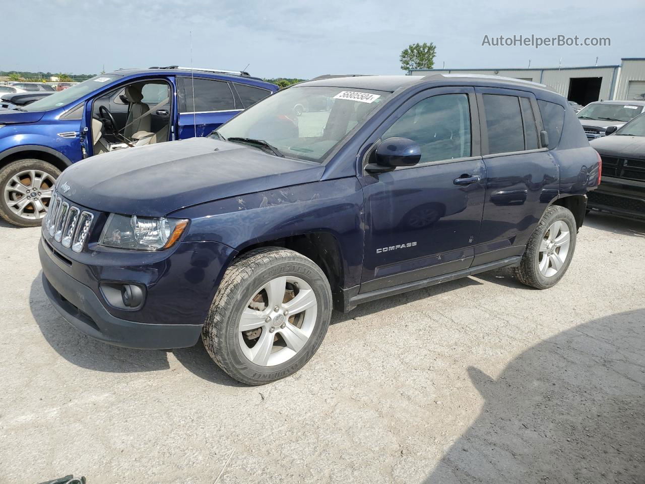 2014 Jeep Compass Latitude Blue vin: 1C4NJDEB8ED788076