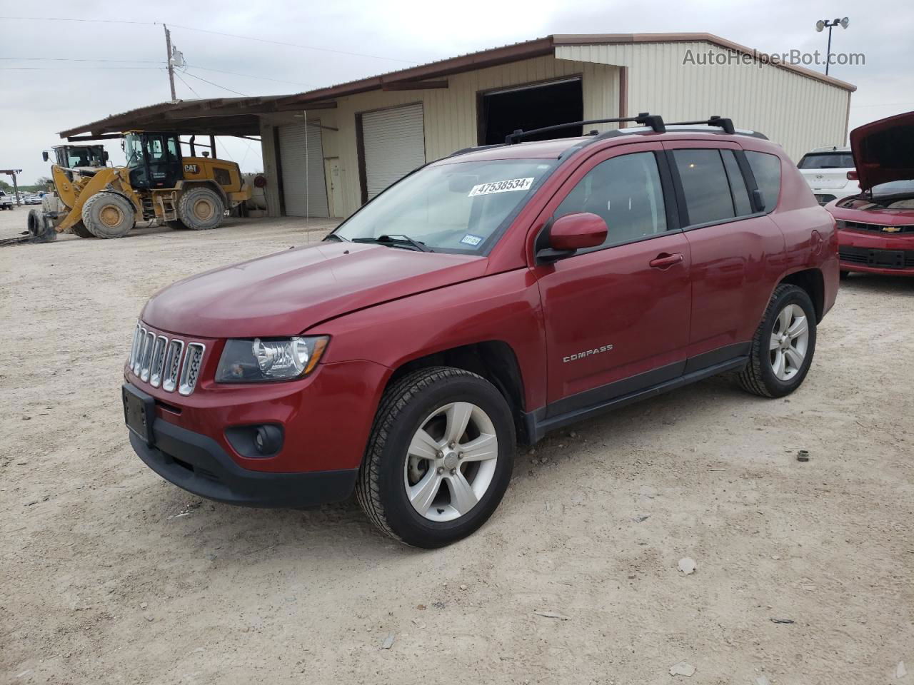 2016 Jeep Compass Latitude Бордовый vin: 1C4NJDEB8GD588012