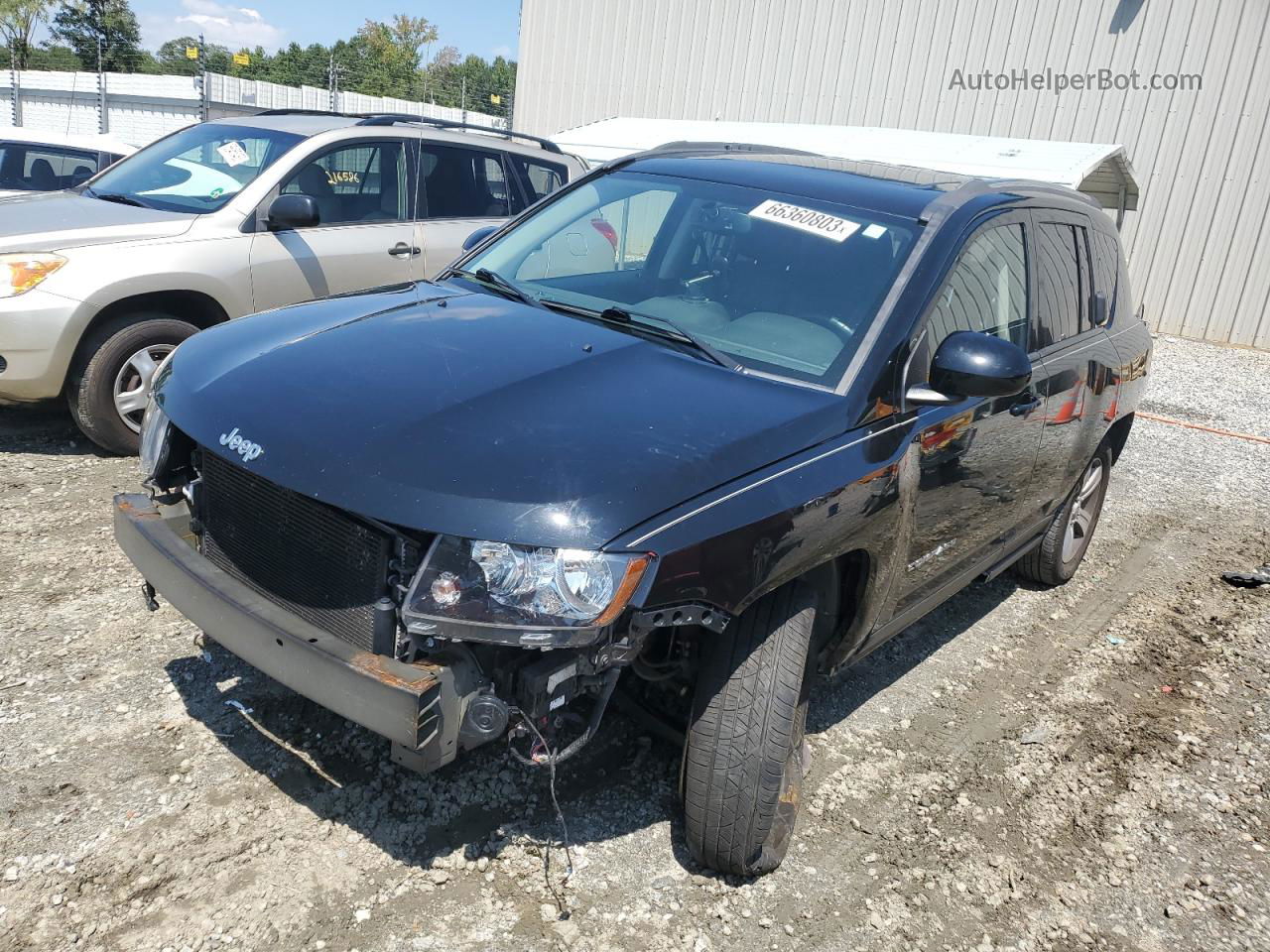 2016 Jeep Compass Latitude Black vin: 1C4NJDEB8GD764380