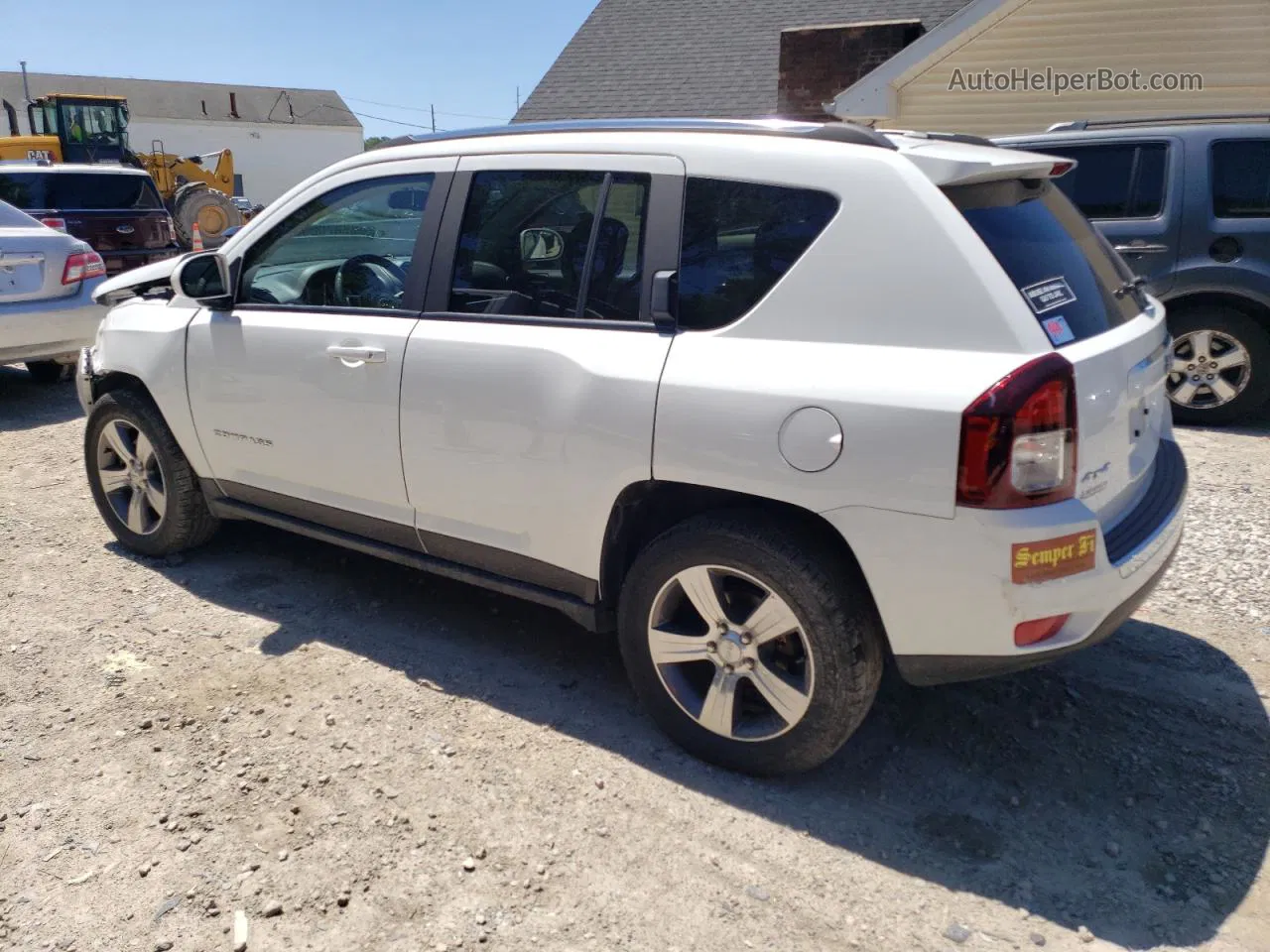 2016 Jeep Compass Latitude White vin: 1C4NJDEB8GD795807