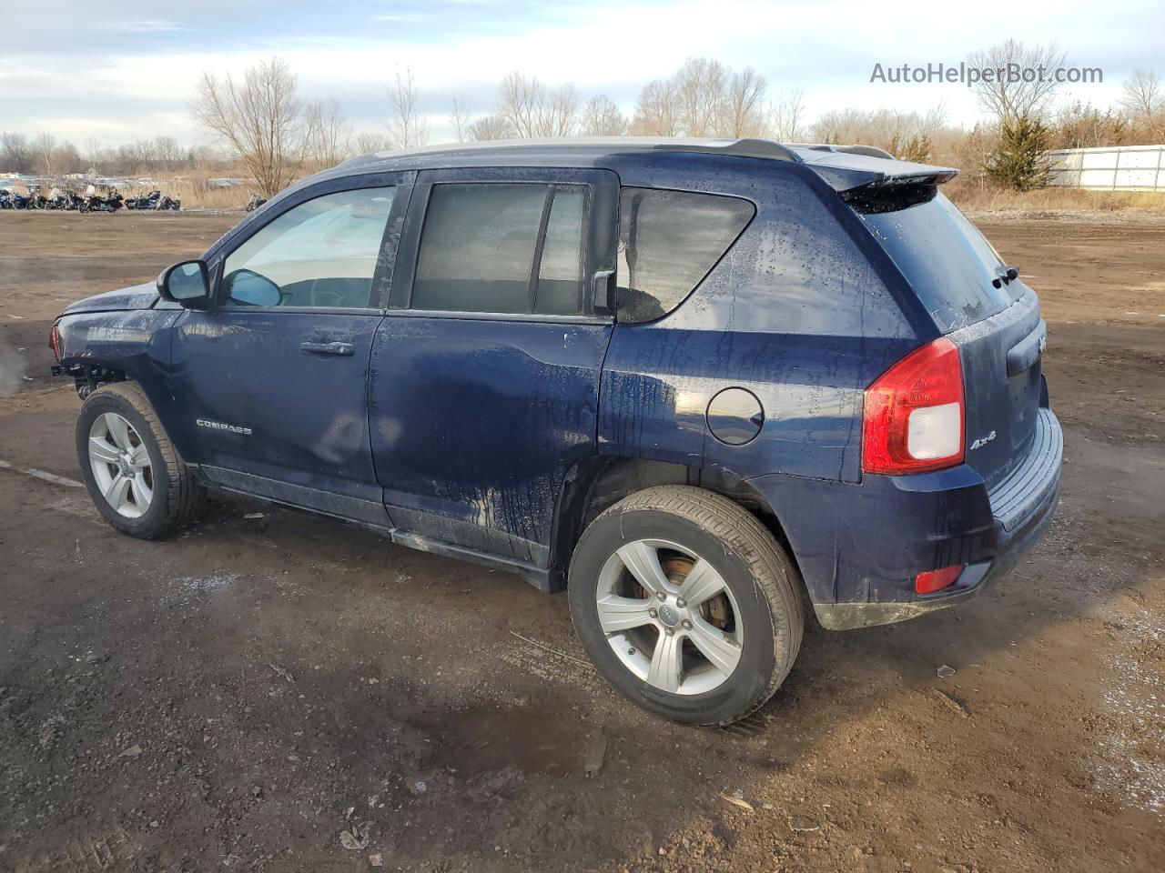 2013 Jeep Compass Latitude Синий vin: 1C4NJDEB9DD114713