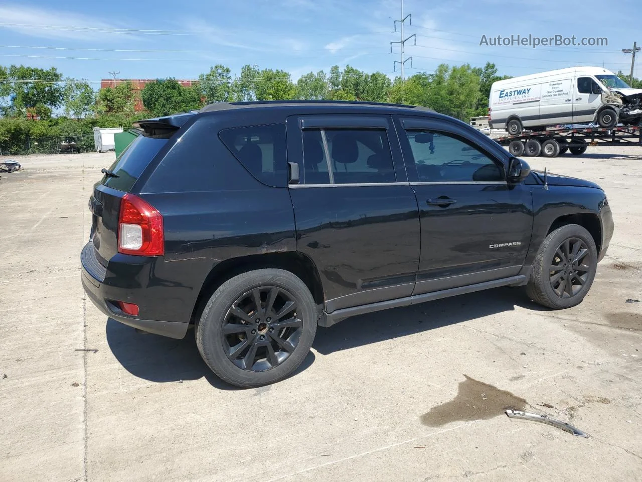 2013 Jeep Compass Latitude Black vin: 1C4NJDEB9DD167413