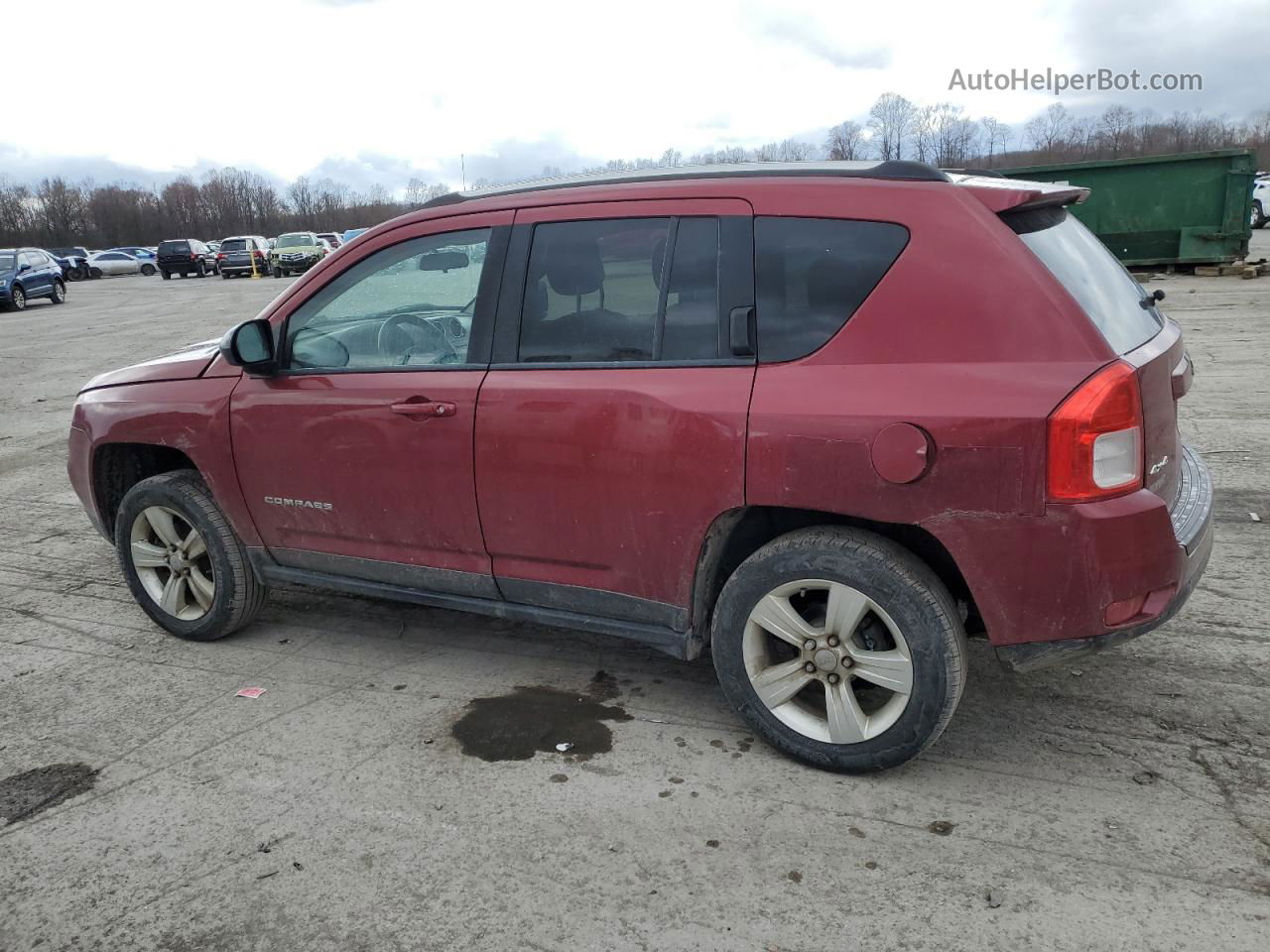 2013 Jeep Compass Latitude Красный vin: 1C4NJDEB9DD190111