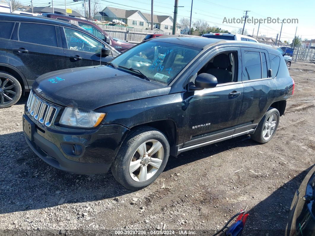 2013 Jeep Compass Latitude Black vin: 1C4NJDEB9DD217579