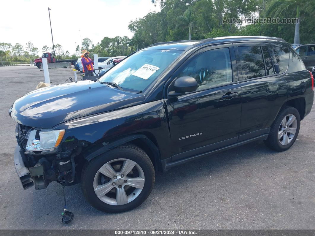 2013 Jeep Compass Latitude Black vin: 1C4NJDEB9DD222670