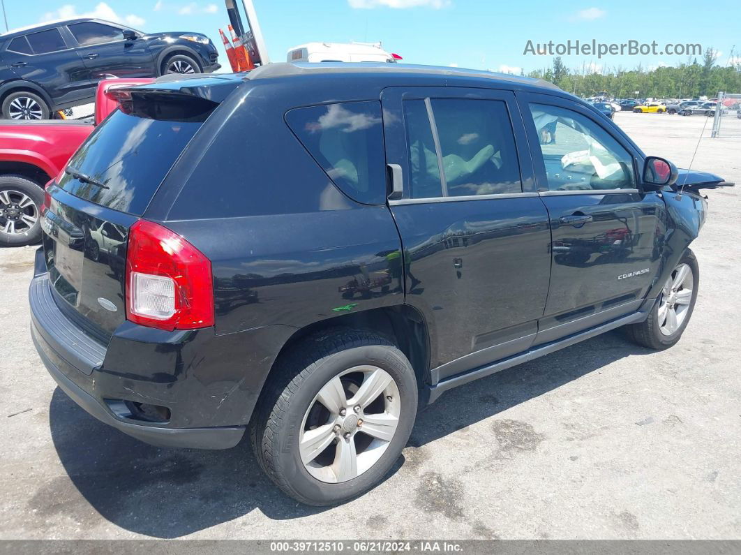 2013 Jeep Compass Latitude Black vin: 1C4NJDEB9DD222670