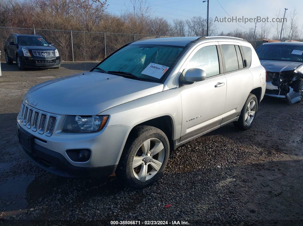 2014 Jeep Compass Latitude Silver vin: 1C4NJDEB9ED501621