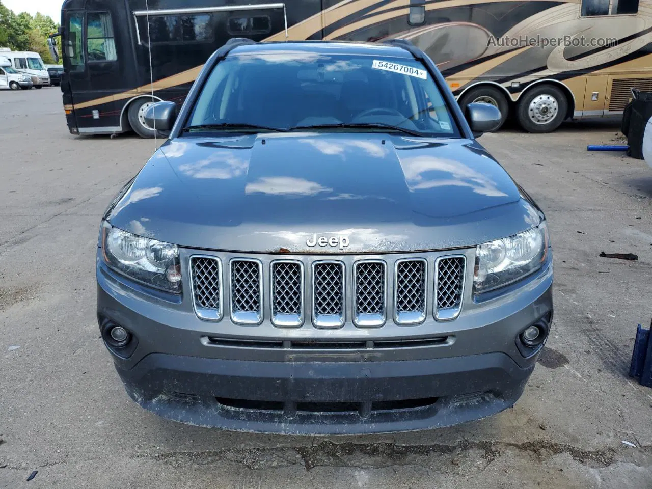 2014 Jeep Compass Latitude Gray vin: 1C4NJDEB9ED501649