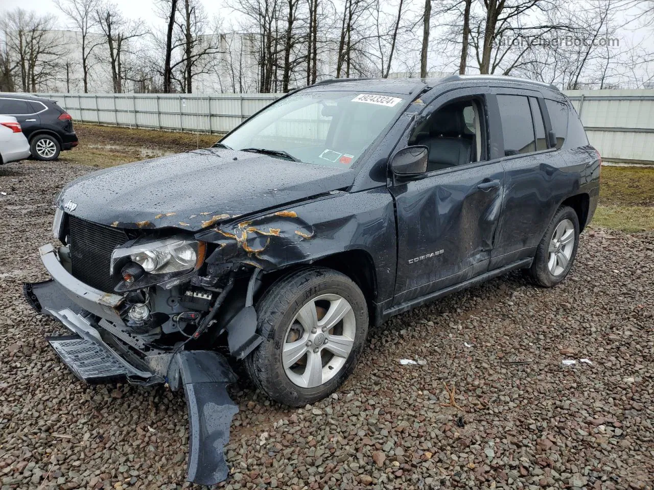 2014 Jeep Compass Latitude Black vin: 1C4NJDEB9ED532920