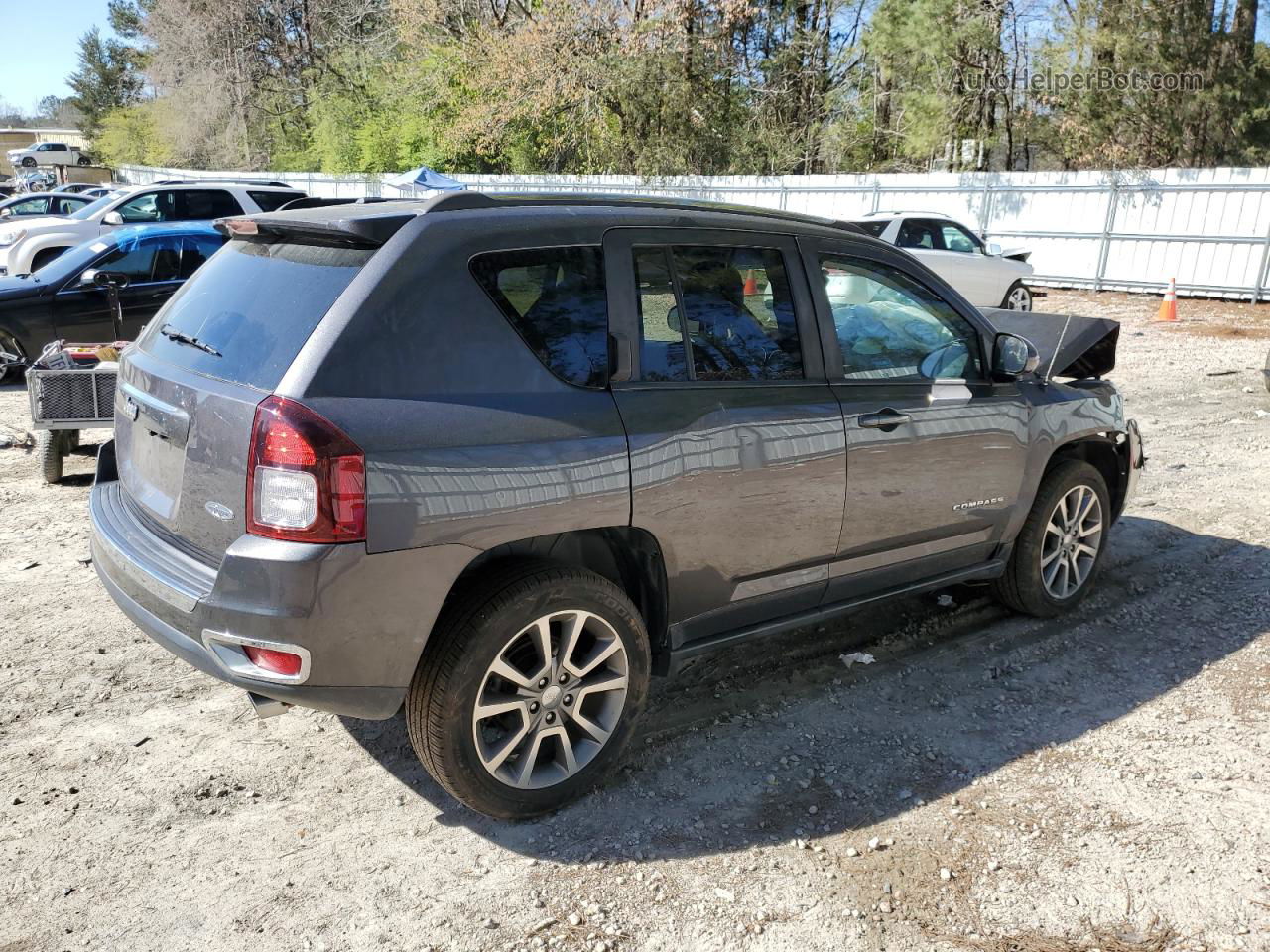 2016 Jeep Compass Latitude Угольный vin: 1C4NJDEB9GD586690