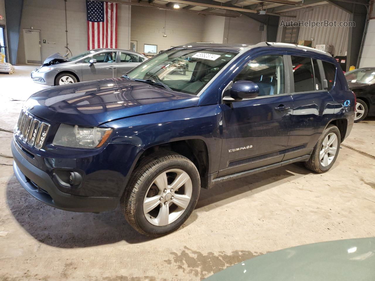 2016 Jeep Compass Latitude Blue vin: 1C4NJDEB9GD587855