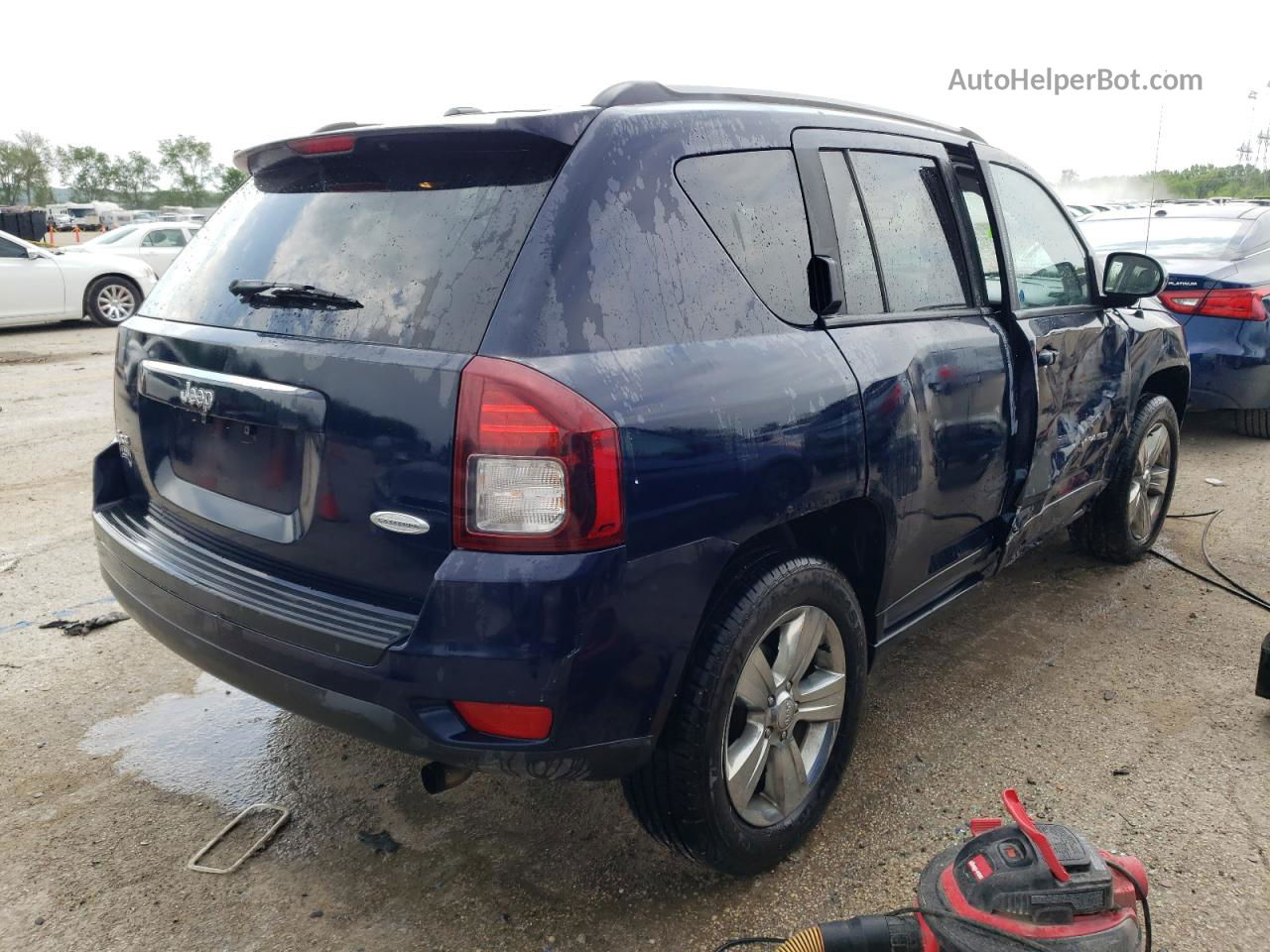 2016 Jeep Compass Latitude Синий vin: 1C4NJDEB9GD780779