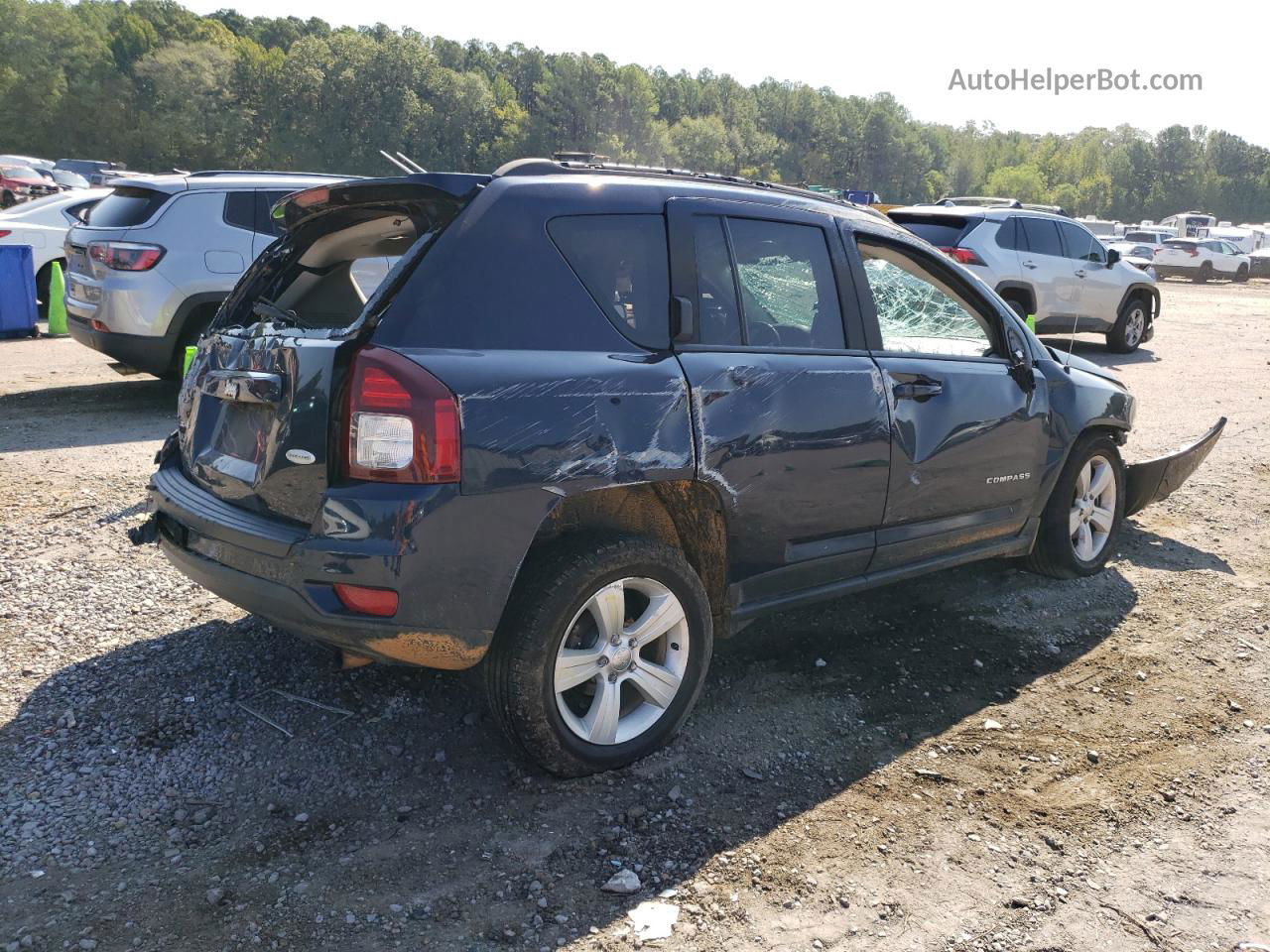 2016 Jeep Compass Latitude Синий vin: 1C4NJDEB9GD782094