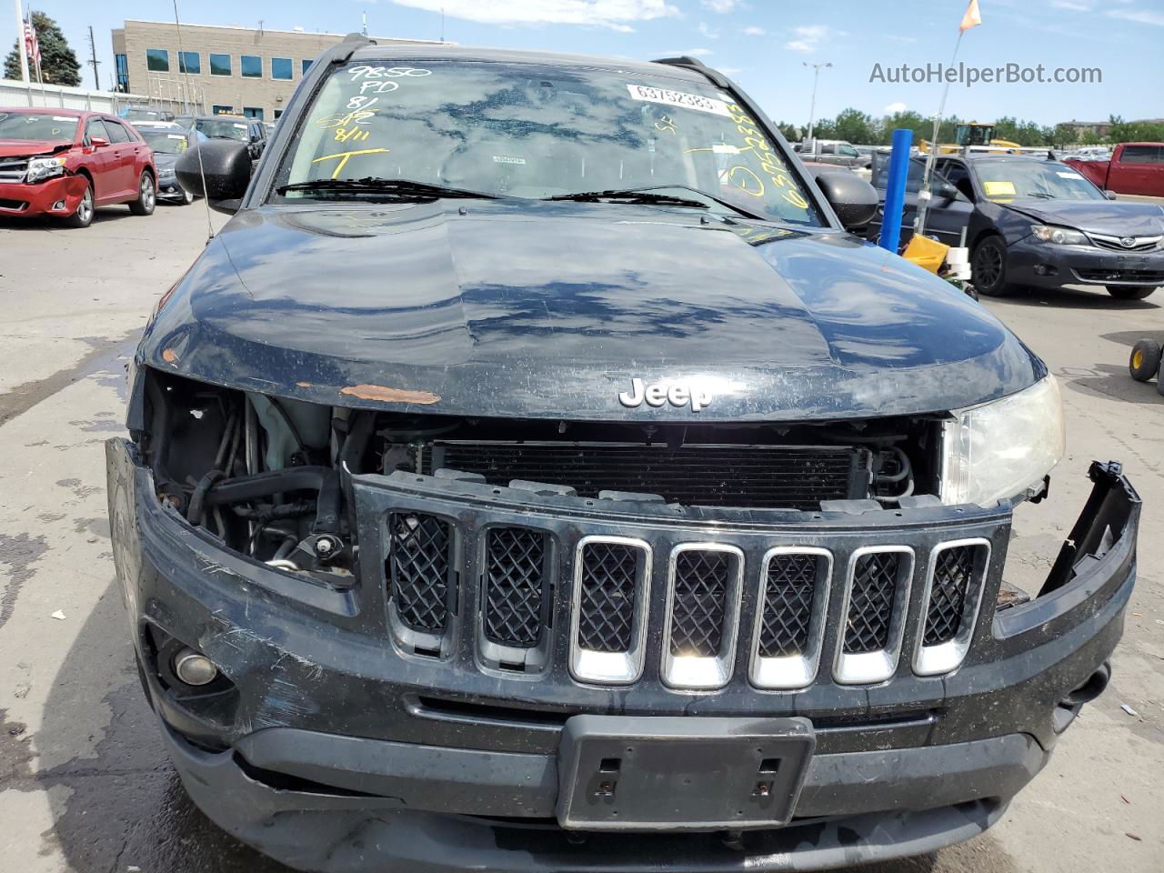 2013 Jeep Compass Latitude Black vin: 1C4NJDEBXDD129172