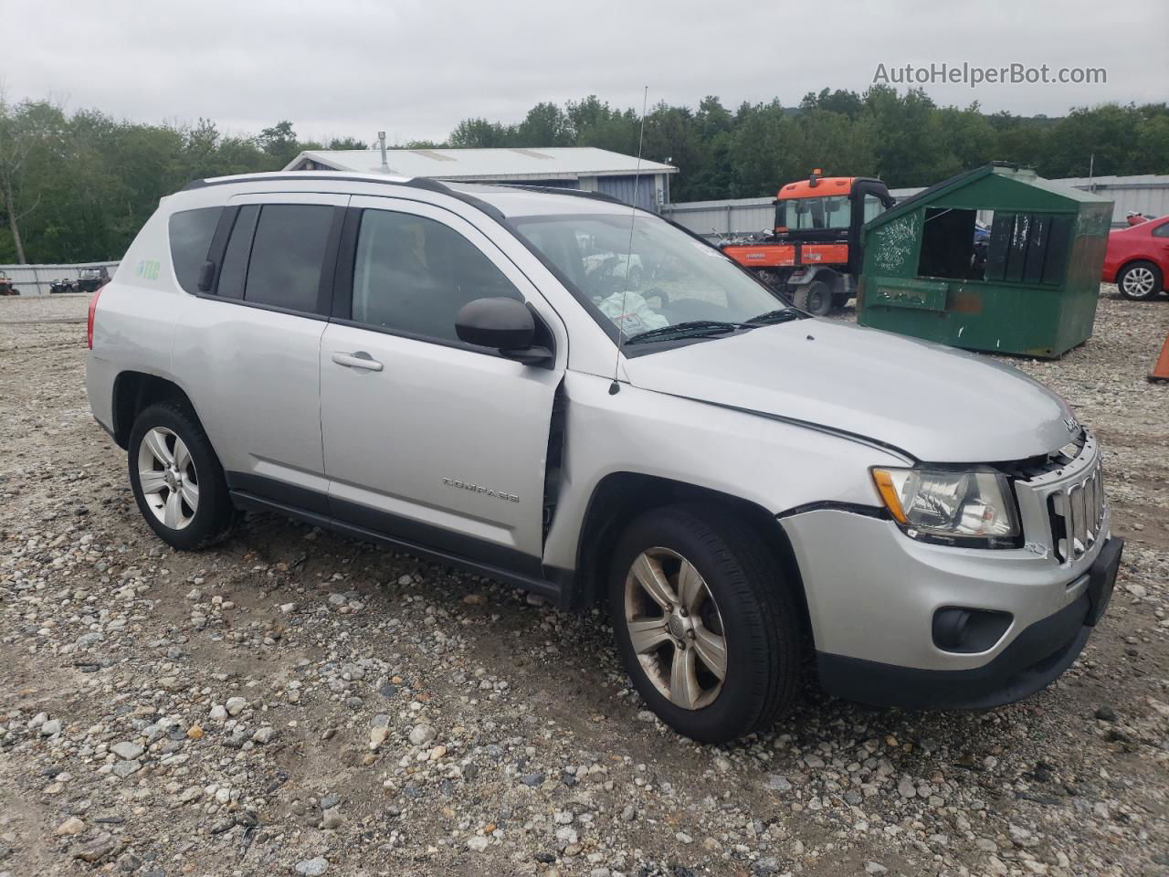 2013 Jeep Compass Latitude Silver vin: 1C4NJDEBXDD217509