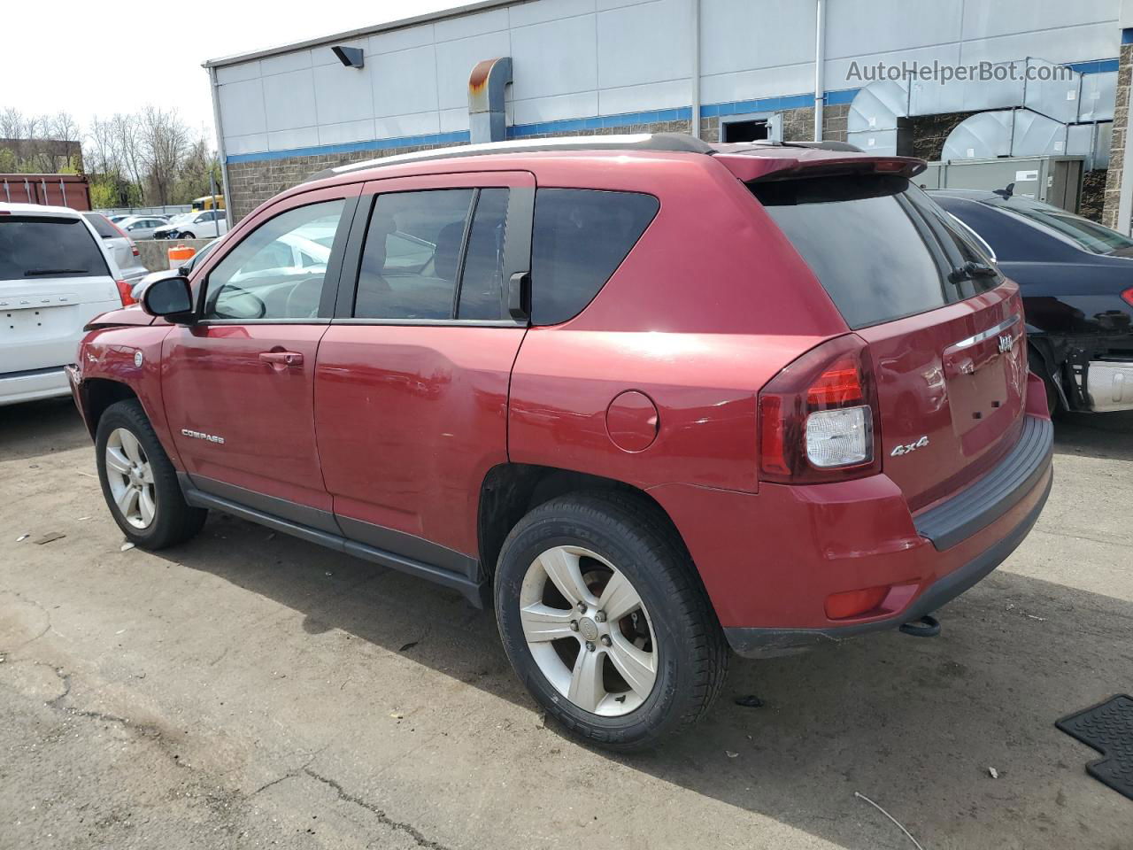 2014 Jeep Compass Latitude Red vin: 1C4NJDEBXED507265