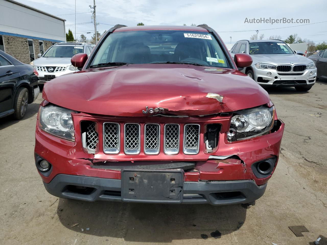 2014 Jeep Compass Latitude Red vin: 1C4NJDEBXED507265