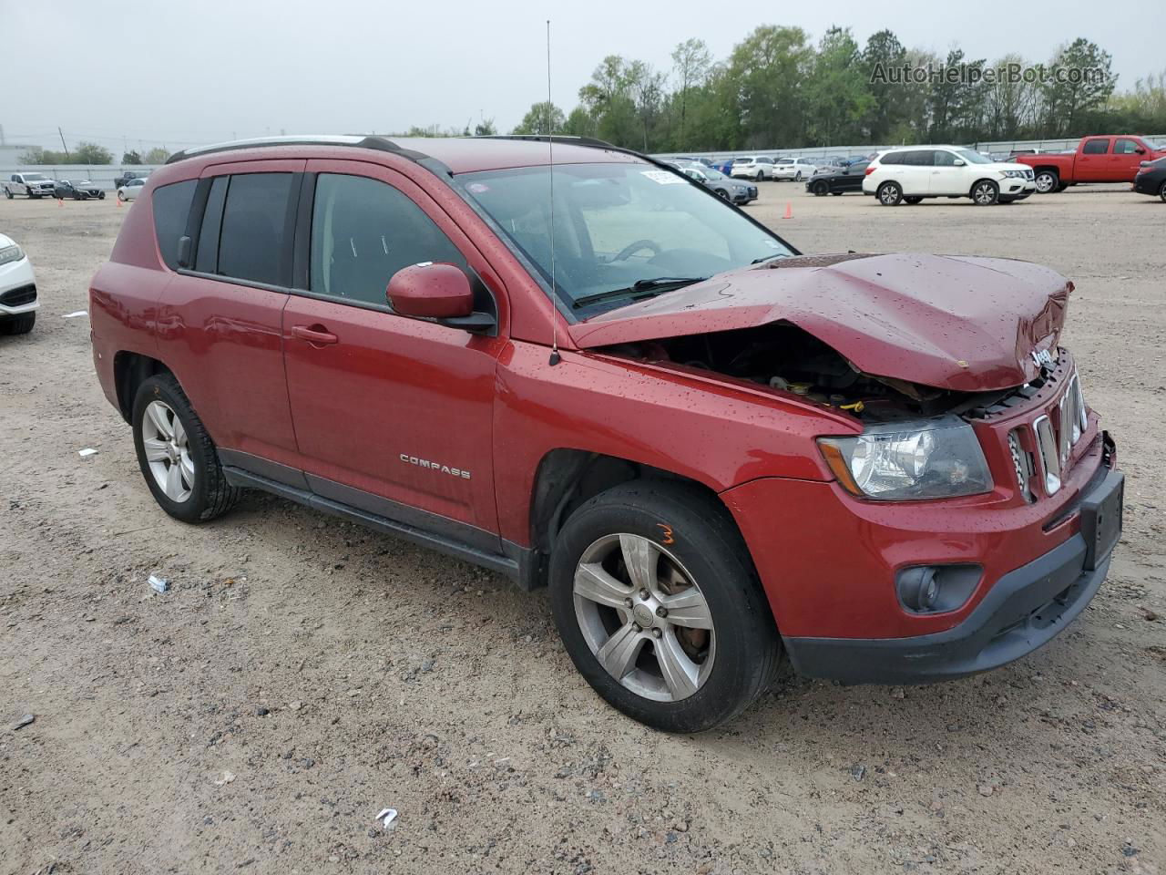 2014 Jeep Compass Latitude Burgundy vin: 1C4NJDEBXED898305