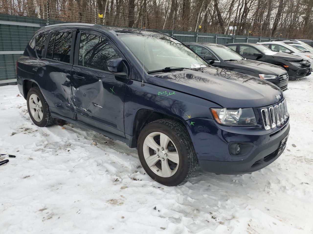 2016 Jeep Compass Latitude Синий vin: 1C4NJDEBXGD572457