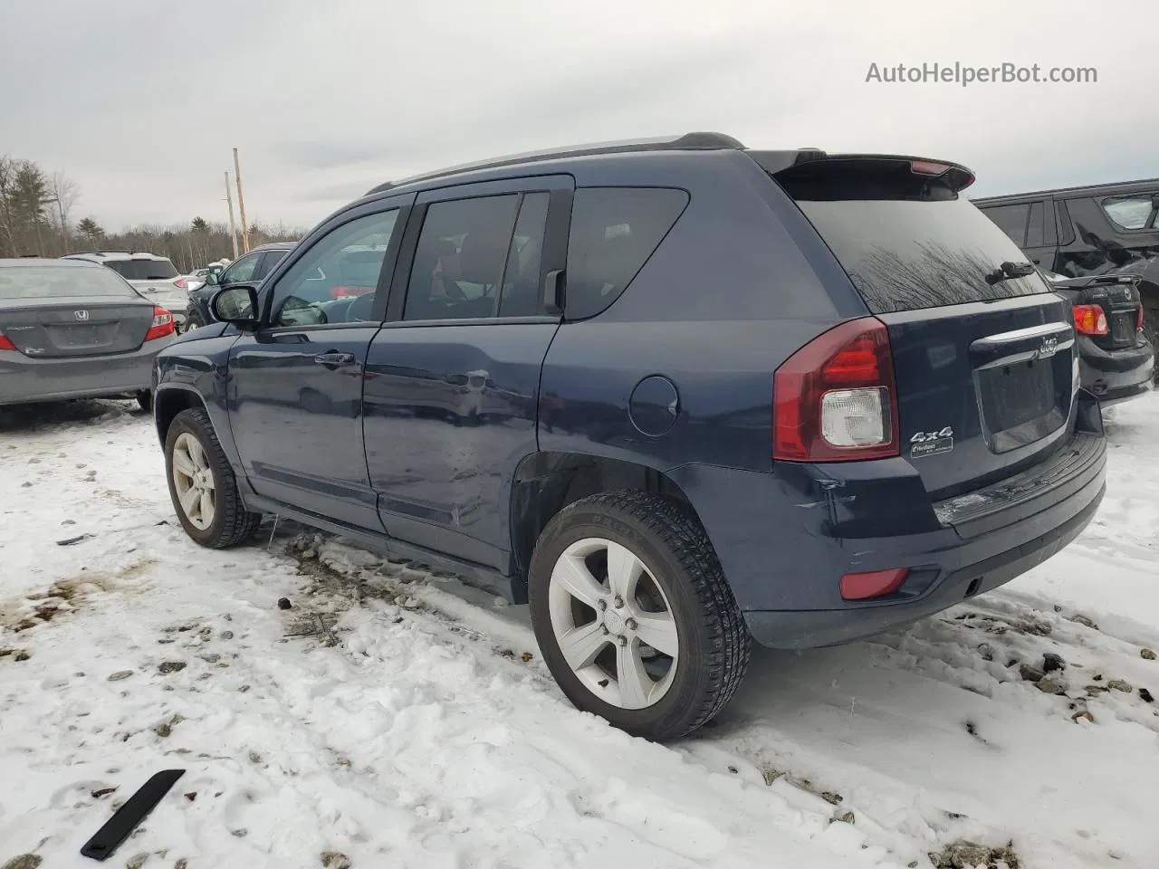 2016 Jeep Compass Latitude Синий vin: 1C4NJDEBXGD572457