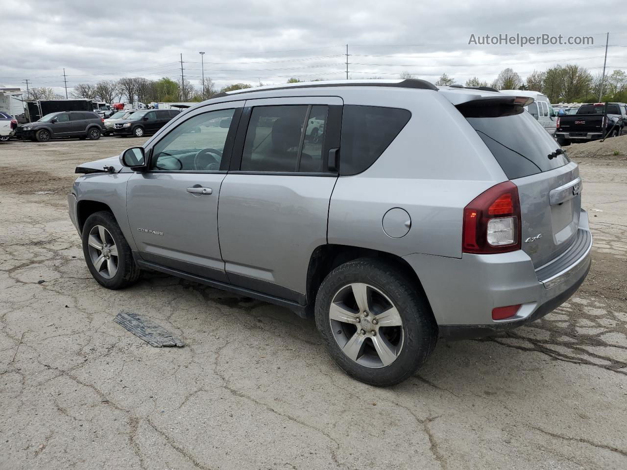 2016 Jeep Compass Latitude Silver vin: 1C4NJDEBXGD654933