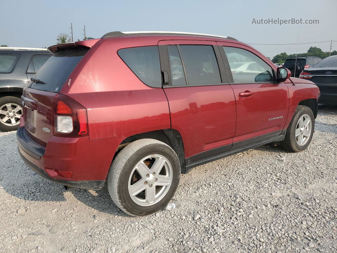 2016 Jeep Compass Latitude Red vin: 1C4NJDEBXGD663017