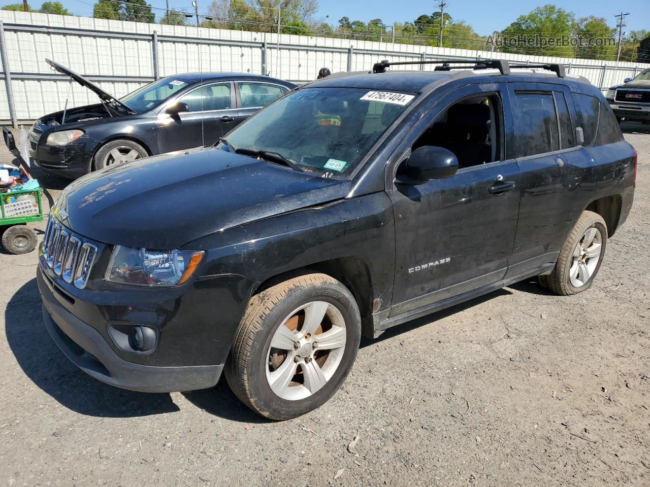 2016 Jeep Compass Latitude Black vin: 1C4NJDEBXGD758421