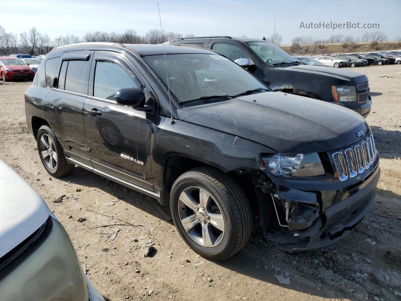 2016 Jeep Compass Latitude Black vin: 1C4NJDEBXGD764476