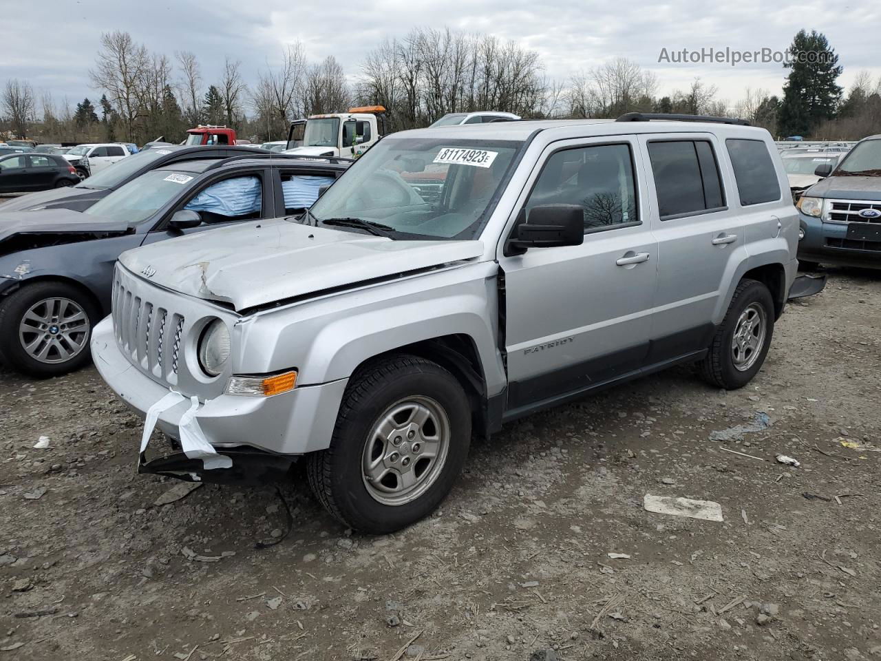 2012 Jeep Patriot Sport Silver vin: 1C4NJPBA0CD639896