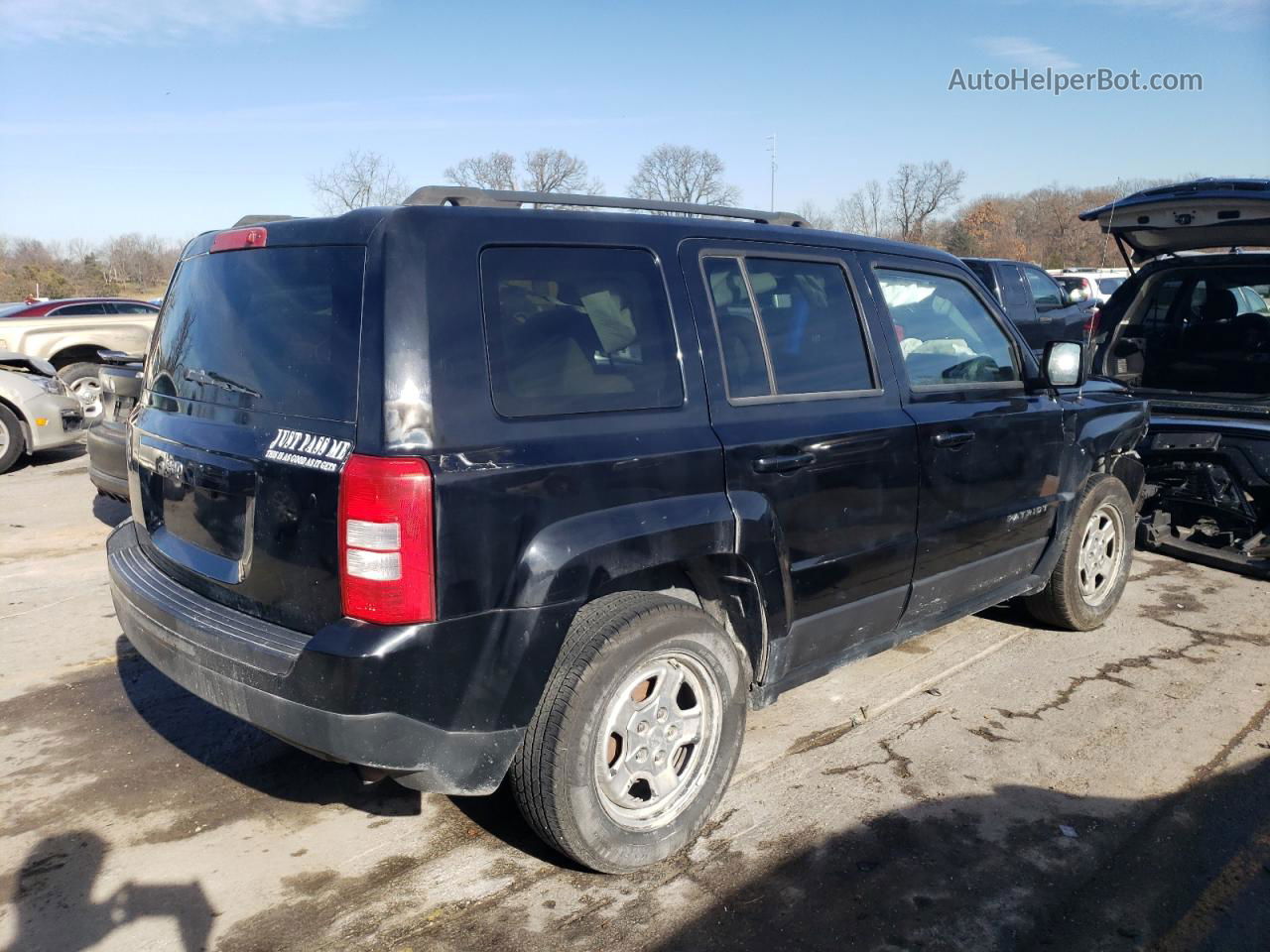 2012 Jeep Patriot Sport Черный vin: 1C4NJPBA0CD661056