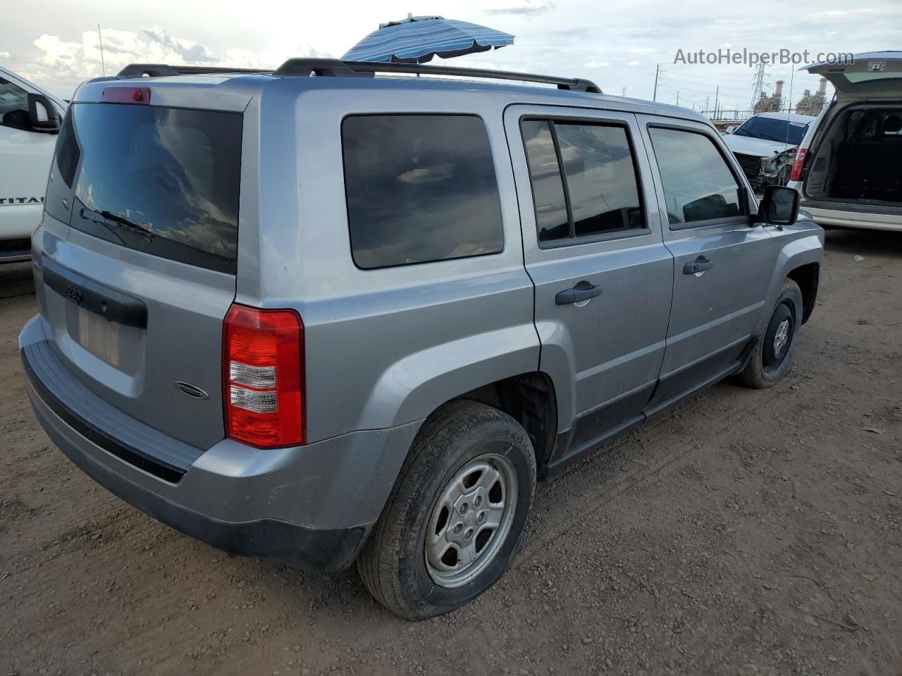 2014 Jeep Patriot Sport Gray vin: 1C4NJPBA0ED813579