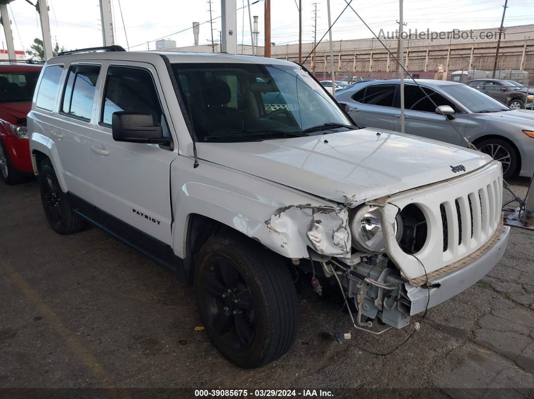 2014 Jeep Patriot Altitude White vin: 1C4NJPBA0ED814196