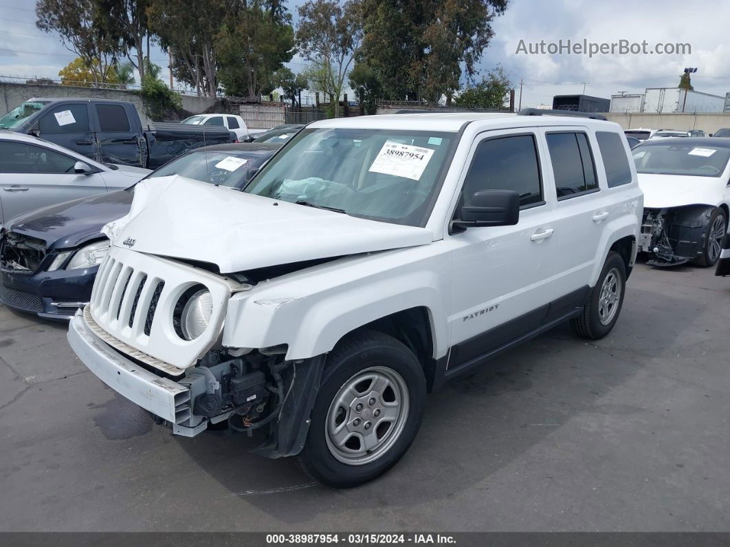 2016 Jeep Patriot Sport White vin: 1C4NJPBA0GD769554