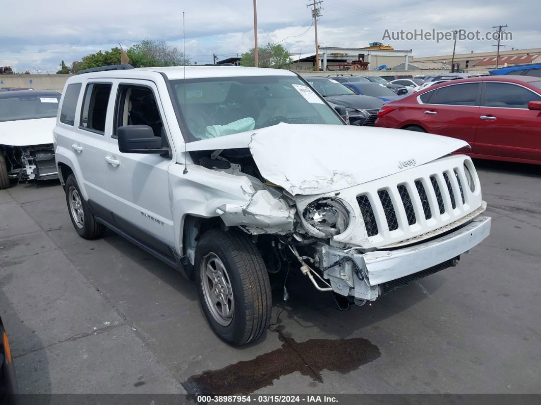 2016 Jeep Patriot Sport White vin: 1C4NJPBA0GD769554